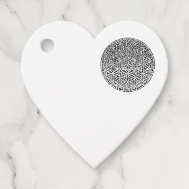 BLUME DES LEBENS - Medaille Silver Geschenkanhänger (Vorderseite)
