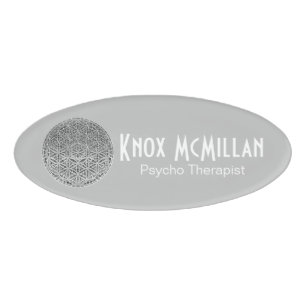 BLUME DES LEBENS - Medaille Silver Namenschild