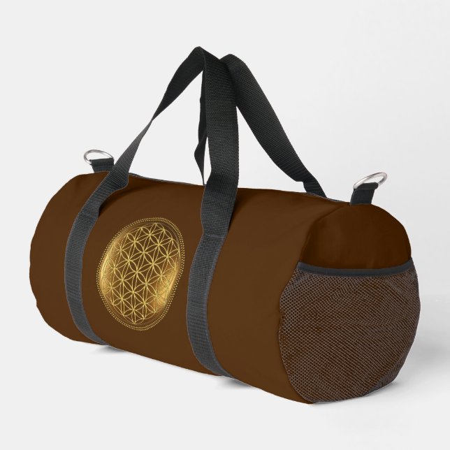 BLUME DES LEBENS - Medaillon der Heiligen Geometri Duffle Bag (Rechte Ecke)