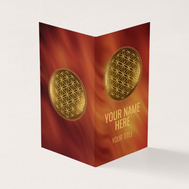 BLUME DES LEBENS - Medaillon der Heiligen Geometri Visitenkarten (Vorderseite)