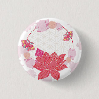Blume des Lebens mit Lotus Button