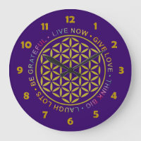 Blume des Lebens mit Regeln des Lebens