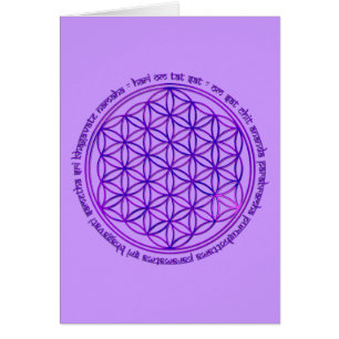 Blume des Lebens - Moola Mantra - violett