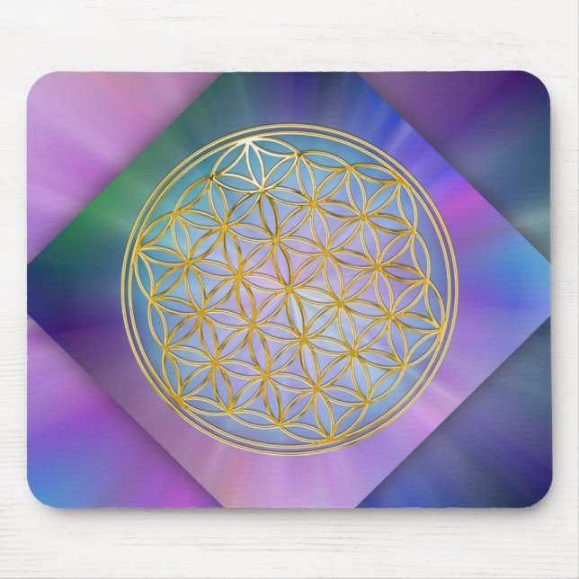 Blume Des Lebens Mousepad (Vorne)