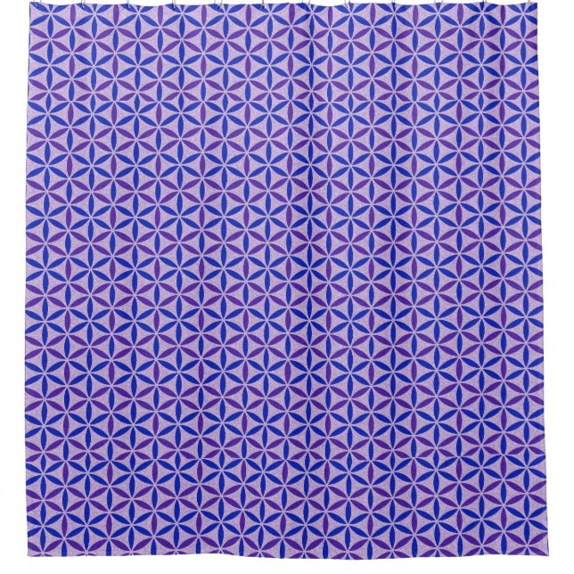 Blume des Lebens - Muster der Briefmarke - BG 4 Duschvorhang (Vorderseite)
