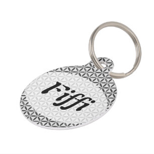 Blume des Lebens - Muster der Briefmarke - BG 5 Haustiermarke