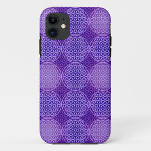 Blume des Lebens - Muster der Briefmarke - lila Case-Mate iPhone Hülle