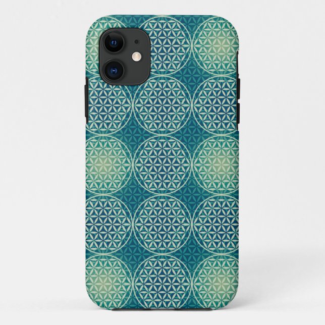 Blume des Lebens - Muster der Briefmarke - Zyanbla Case-Mate iPhone Hülle (Rückseite)