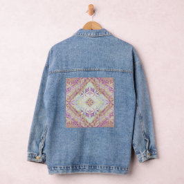 Blume des Lebens Muster Jeansjacke