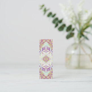 Blume des Lebens Muster Mini Visitenkarte