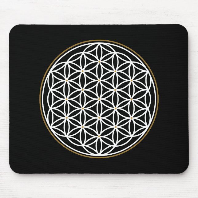 BLUME DES LEBENS MYSTISCHES SYMBOL MOUSEPAD (Vorne)