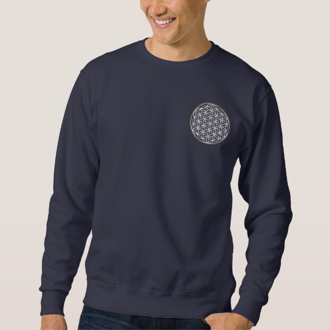 BLUME DES LEBENS MYSTISCHES SYMBOL SWEATSHIRT (Vorderseite)