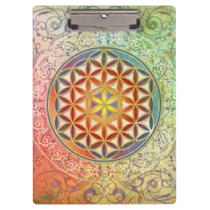 Blume des Lebens - Ornament I Klemmbrett