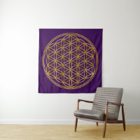 BLUME DES LEBENS - Sacred Geometry Symbol Gold 1