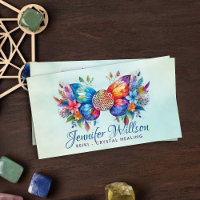 Blume des Lebens Schmetterling - farbenfroher Ener