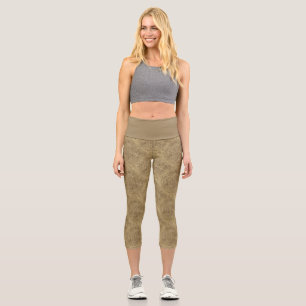 Blume des Lebens - Sonne - nahtloses Muster 4 Capri Leggings