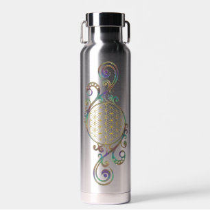 Blume des Lebens - Spiralen Ornamente 1 Trinkflasche