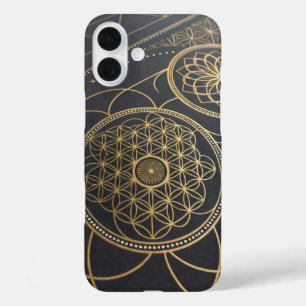 Blume des Lebens Spiralgeheimnis iPhone 16 Plus Hülle