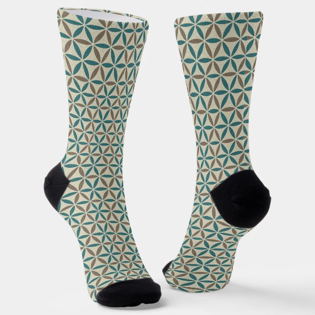 BLUME DES LEBENS - Stempel Muster 1 Socken (Gewinkelt)