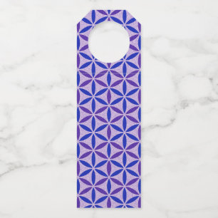 BLUME DES LEBENS - Stempel-Muster 4 Flaschenanhänger
