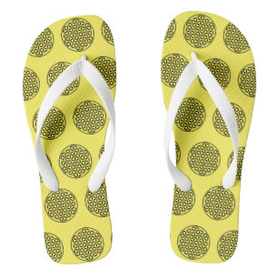 BLUME DES LEBENS - Symbol der heiligen Geometrie,  Flip Flops