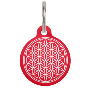 BLUME DES LEBENS - Symbol der Heiligen Geometrie U Haustiermarke