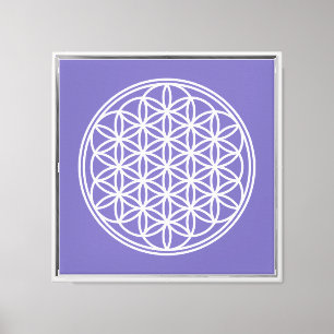 BLUME DES LEBENS - Symbol der Heiligen Geometrie U Leinwanddruck