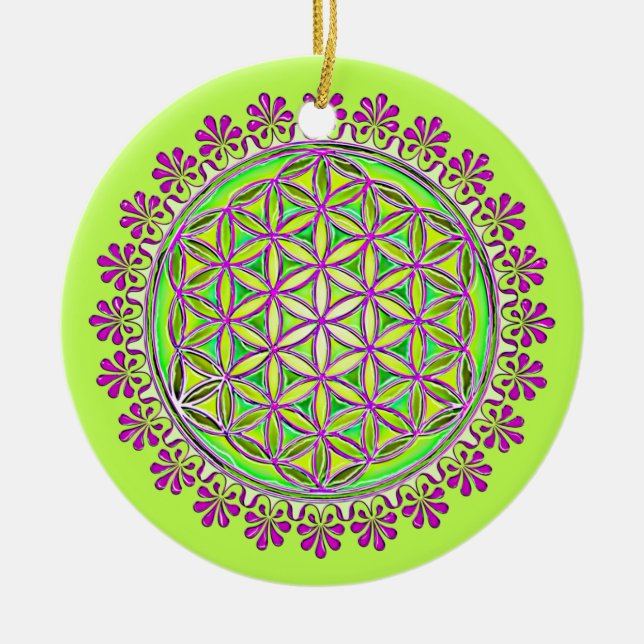 Blume des Lebens - Vintage Blossom - Ornamente 2 (Vorne)