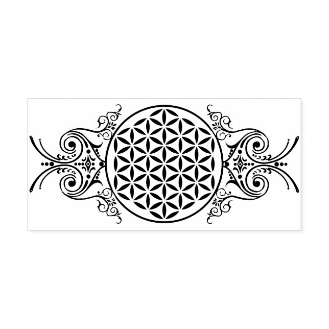 Blume des Lebens - Vintage Ornamente 1 Permastempel (Design)