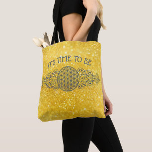 Blume des Lebens - Vintage Ornamente blau gold