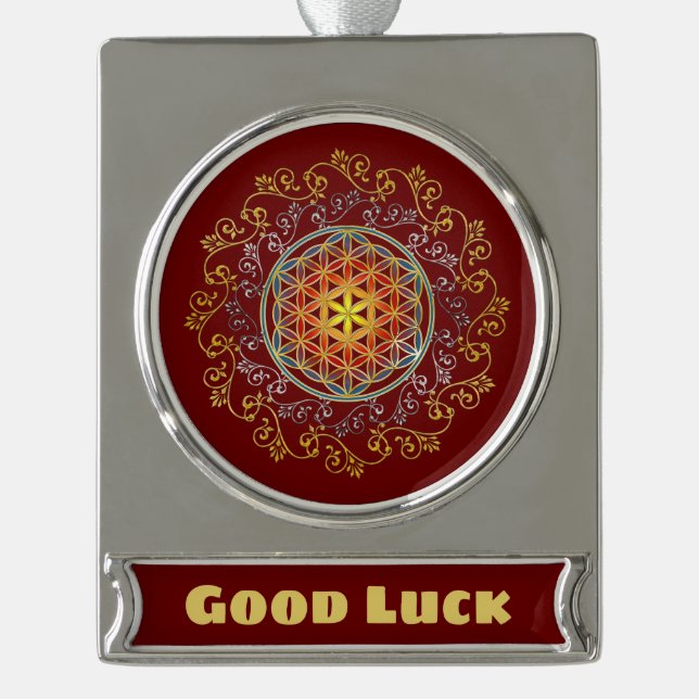 Blume des Lebens - Vintage Ornamente Mandala 1 (Vorderseite)