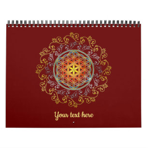 Blume des Lebens - Vintage Ornamente Mandala 1 Kalender