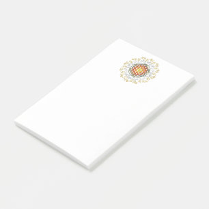 Blume des Lebens - Vintage Ornamente Mandala 1 Post-it Klebezettel