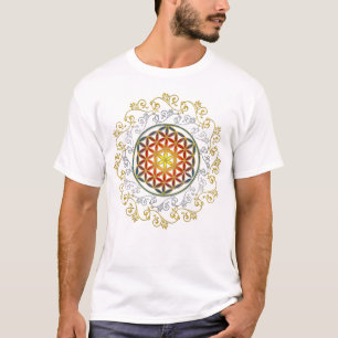 Blume des Lebens - Vintage Ornamente Mandala 1 T-Shirt
