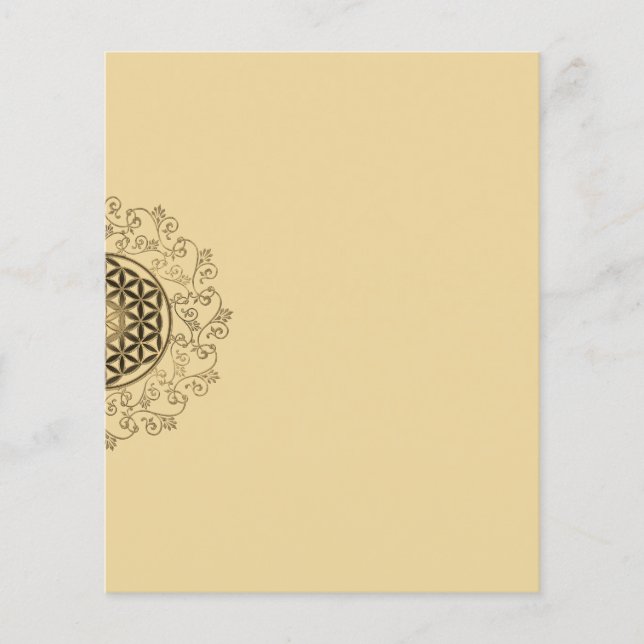 Blume des Lebens - Vintage Ornamente Mandala 2 (Vorderseite)