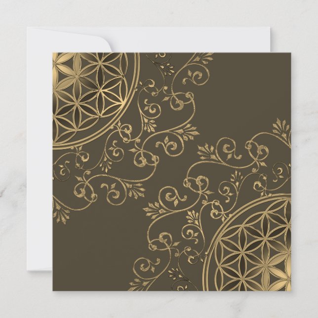 Blume des Lebens - Vintage Ornamente Mandala 2 (Vorderseite)