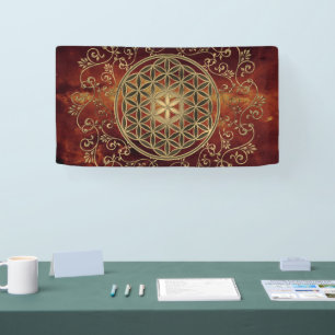 Blume des Lebens - Vintage Ornamente Mandala 2 Banner