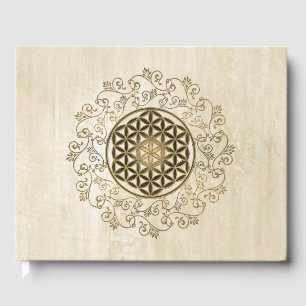 Blume des Lebens - Vintage Ornamente Mandala 2 Gästebuch