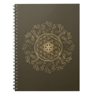 Blume des Lebens - Vintage Ornamente Mandala 2 Notizblock