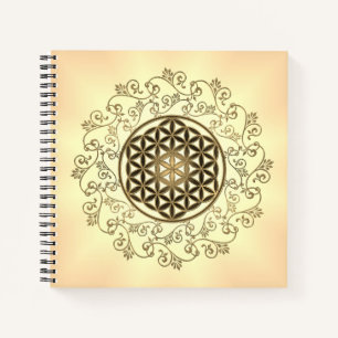 Blume des Lebens - Vintage Ornamente Mandala 2 Notizbuch