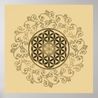 Blume des Lebens - Vintage Ornamente Mandala 2
