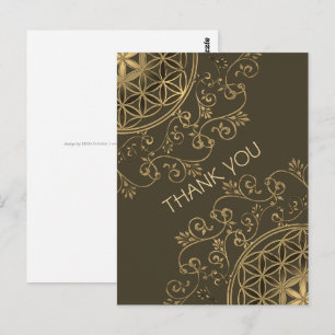 Blume des Lebens - Vintage Ornamente Mandala 2 Postkarte