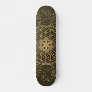 Blume des Lebens - Vintage Ornamente Mandala 2 Skateboard