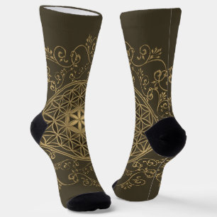 Blume des Lebens - Vintage Ornamente Mandala 2 Socken