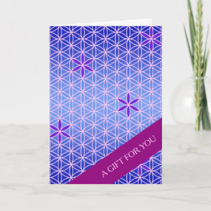 BLUME DES LEBENS - violett rosa Muster Karte