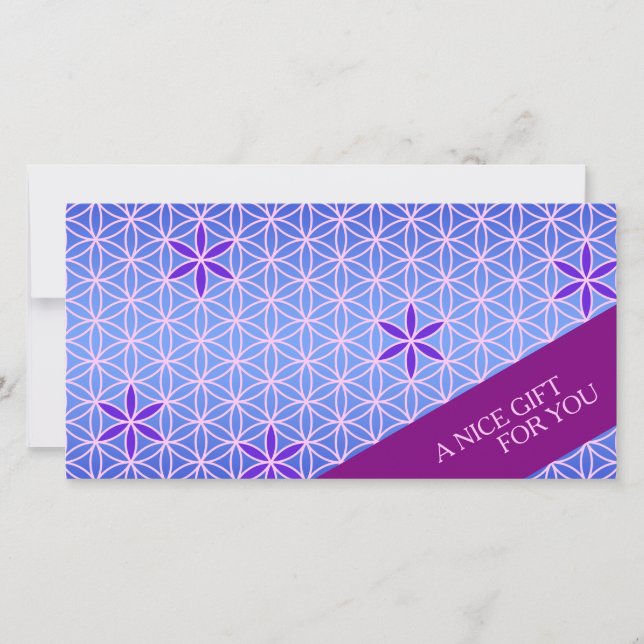 BLUME DES LEBENS - violettes, rosa Muster (Vorderseite)