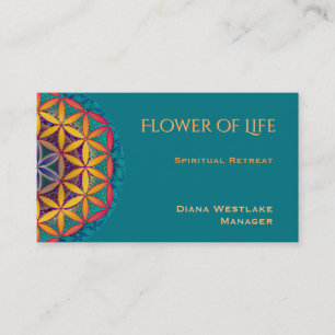 Blume des Lebens Visitenkarte