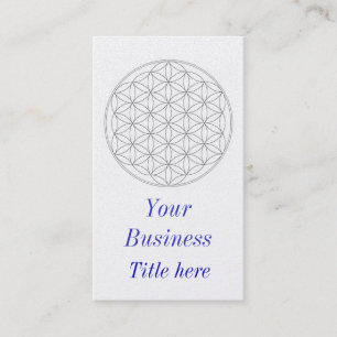 Blume des Lebens Visitenkarte