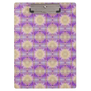 BLUME DES LEBENS - Yantra nahtloses Muster Klemmbrett