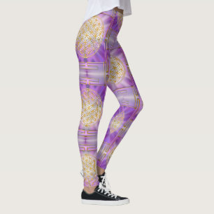 BLUME DES LEBENS - Yantra nahtloses Muster Leggings